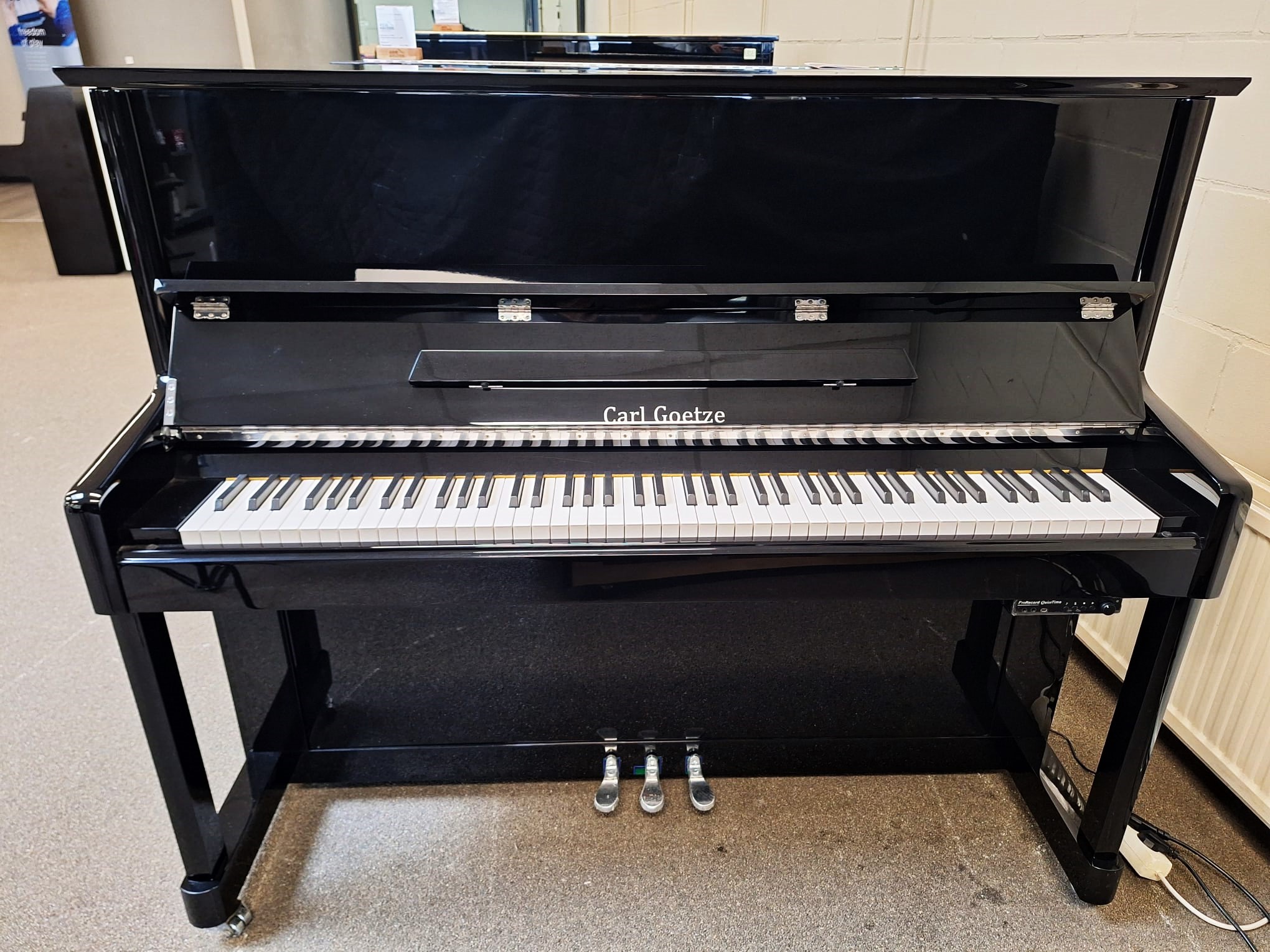 Carl Goetze piano met silent systeem