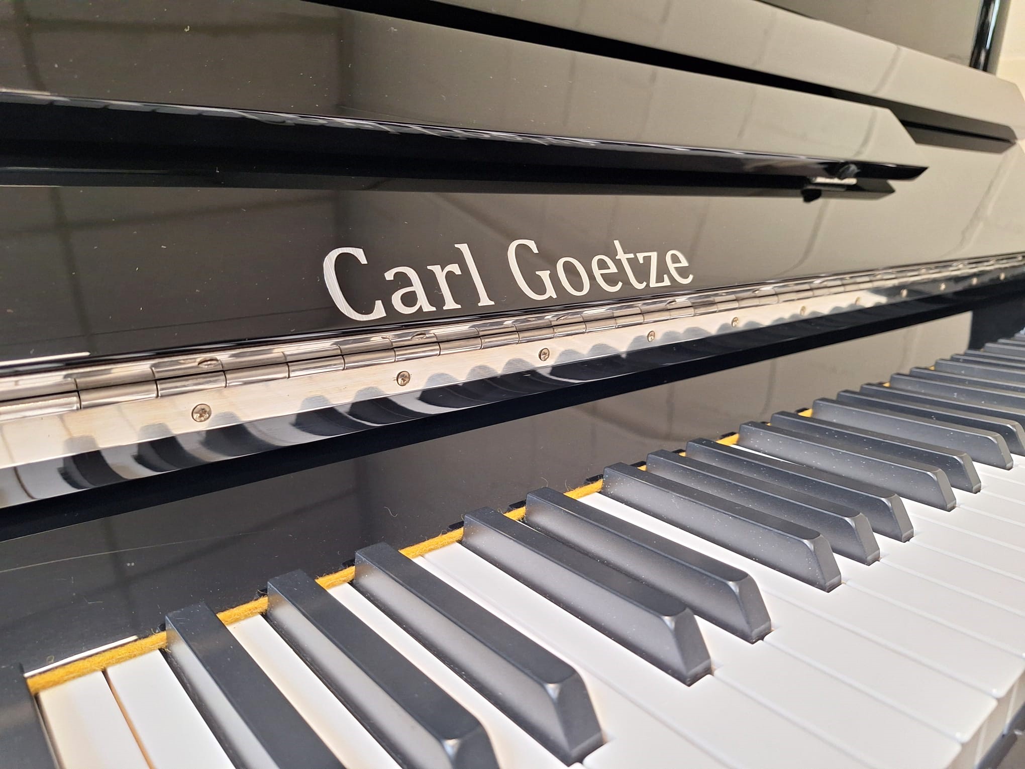 Carl Goetze piano met silent systeem - Afbeelding 5
