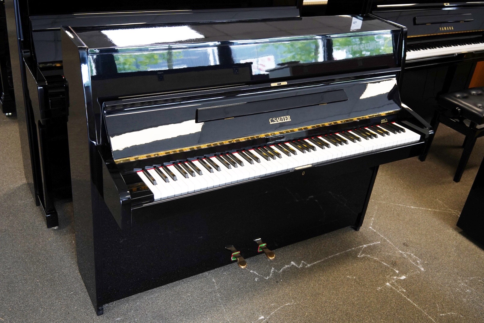 Zwarte C. Sauter piano - Afbeelding 2
